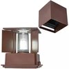 Led Line Lite Sieninis lauko šviestuvas CUBE G9 IP65, reguliuojamo švietimo kampo, corten spalvos