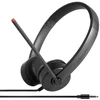 Lenovo Stereo analoginės ausinės, laidinės, su galvos apdangalu, biurui/ skambučių centrui, juodos