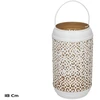 Garden4You Lida balta lampion na świece 18 cm 10.00 x 10.00 x 18.00 GARDEN ENJOY