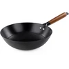 Luigi Ferrero Tika FR-2855WH Light Cast Iron Wok Pan 28x8cm
