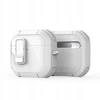 Ausinių dėklas Dux Ducis PECP, skirtas AirPods 4 ausinėms, apsauginis TPU+PC, baltas