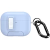 iLike Dėklas słuchawkami Dux Ducis Apple AirPods Pro 3 PECQ Series PC+TPU Cover su karabinu Baltas Mėlyna