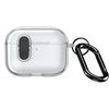 iLike Dėklas na ausinės Dux Ducis Apple AirPods Pro 3 PECL Series PC+TPU Cover su karabinu Juodas Clear