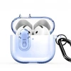 4kom.pl Dėklas do słuchawek Dux Ducis Apple AirPods 4 PECL Series PC+TPU Cover su karabinu Mėlyna