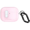 iLike Maciņš austiņām Dux Ducis Apple AirPods Pro 3 PECQ Series PC+TPU Cover su karabinu Baltas Rožinė