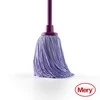 „Multi Mop“ siūlų/apvali šluostė mini „Mery Micro“ 200 g mikropluošto su šešiakampiais siūlais violetinė drėgna, 1 vnt.