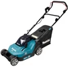 Makita DLM382PM2 akumuliatorinė vejapjovė 2 x 18 V, 38 cm, 2 x 4,0 Ah ličio jonų akumuliatoriai DC18RD 3 viename (pjovimas / surinkimas / mulčiavimas)