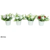 Dirbtinis rožės pumpuras vazone 19 cm, 15x15x19 cm, LITO