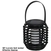 Garden4You Melna saulės energija varoma lempa 12 LED 10,00 x 10,00 x 11,00 GARDEN ENJOY