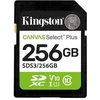 Atminties kortelė „Kingston Technology“ 256 GB SDXC Canvas Select Plus Gen3 150 MB/s C10 UHS-I U1 V10 atmintis