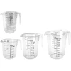 Ravi Decor PLAST Rinkinys virtuviniai ąsočiai su matavimo puodeliu 0,25 l 0,5 l 1 l / 3 vnt.