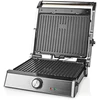 Elektrinis grilius Nedis KAGR151FSR, Juodas, Sidabrinis, Plastic, Nerūdijantis plienas, Square, Rotary, Griddle, 290 x 230 mm