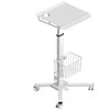Mobilus reguliuojamas stalas baltas LMG30-W ONKRON