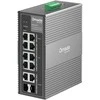 Šakotuvas TP-Link Omada 10 prievadų gigabito pramoninis lengvai valdomas komutatorius su 6 prievadų PoE+ ir 2 prievadų PoE++