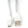 USB Laidas - Omega MicroUSB–USB 1 m 2 A Pintas Laidas, Sidabrinis