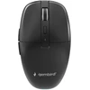 Gembird MUSW2-6B-01 Dual-mode belaidė pelė (2.4G + BT), 1600 DPI, 6-button, juodas