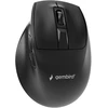 Gembird MUSW3-9B-01 Triple-mode wireless ergonomic pelė (2.4G + BT + USB), 2400 DPI, 9-button, juodas