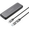 Orico DDM2-C3 M.2 NVME USB-C 3.2 10Gb/s diskų įrenginys – pilkos spalvos
