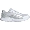 Padel apavi ADIDAS CourtQuick Baltas/Sidabrinis (37 5) 4068807207554 (4068807207554)
