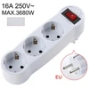 Dėklas CP EU3 Perfect Travel Slim 180 grādu Euro Strāvas Kontaktligzdas paplašinātājs uz 3x spraudni 250V 16A Melns