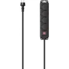 Hama Garden, Statyba, 4 SCHUKO lizdai, juodas, 4m, 3680W, IP44