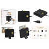 iLike Adapteris 4-in-1 USB Smart Card Reader with SIM SD & Micro SD Support CAC Reader for ID Cards Bank Cards eID and Memory Cards (ILISCRSSDBL)