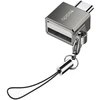Adapteris USB Yesido Mini Aluminum Alloy USB Type-C U-disk Card Reader Mouse Convert OTG Adapteris Juodas (GS08)