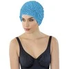 Blue Mėlyna Kepuraitė plauk. Frill Swim PE 3448 52 cyan mėlynas