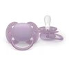 Kūdikių čiulptukai Ultra Soft 6–18 mėn. violetinis ir rožinis (2 vnt.) Philips Avent