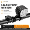 Piederums velosipēdiem iLike 120dB Electric Bike Horn with Wired Remote Button Atsparus vandeniui Bicycle Horn for Bikes & E-Scooters