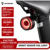 Piederums velosipēdiem iLike Smart Bike Tail Light USB Rechargeable LED Bicycle Rear Light with Brake Sensor Auto Sleep Mode & Vibration CB-1809001 ()