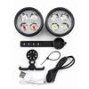 Piederums velosipēdiem iLike USB Rechargeable 4-LED Bike Light Set – Front & Rear Bicycle Lights with 120dB Horn CB-1812001 ()