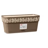 Lumarko Stefanplast Vazonas OPERA GAIA lovelis su vand. rez. 2,75 L 30x13x12 cm ruda sp. 88702 STEFA