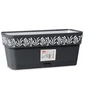 Lumarko Self-watering planter Gaia Antracito Plastmasinis (13,3 x 12,3 x 29,3 cm)