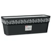 Lumarko Self-watering planter Gaia Antracito Plastmasinis (19 x 17 x 49,5 cm)