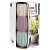 Rinkinys doniczek KETER Cozies Trio 230393 (151mm x 107mm x 151 mm; spalva violetinė)