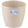 Lumarko Stefanplast Gėlių vazonas Liberty Ø16x15cm baltas