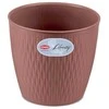 Stefanplast Gėlių vazonas Liberty Ø16x15cm rudas
