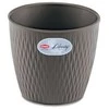 Stefanplast Gėlių vazonas "Liberty" Ø16x15cm pilkas