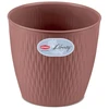 Lumarko Stefanplast gėlių vazonas Liberty Ø30x27cm ruda