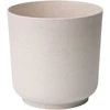 FORM PLASTIC Dekoratyvinis gėlių vazonas Satina Eco Ø13cm H12.5cm plastik./švies.rudas