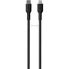 Kabelis Puro Soft USB-C/Lightning 1,5m, juodas