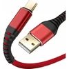 USB kabelis Quick USB-A - USB-C 1,5 m raudonas (4752168141281)