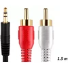 Kabelis Riff Jack 3.5mm - RCA (Cinch) x2 1.5m (RF010)