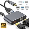 Riff Adapteris USB Converter USB-C to HUB PD + HDMI + VGA + USB 3.0 (RF-4IN1-CONV)