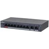 Šakotuvas Dahua SG4010P valdomas jungiklis 2x Uplink, 8x PoE