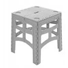 Keeeper sulankstomas lauko stalas M, kurio keliamoji galia iki 80 kg, Timo 46,5x44,5x55cm pilka
