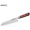 Samura Santoku peilis 18 cm Samura Kaiju Plienas AUS-8, raudonmedžio rankena