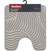 Sauber WC paklājs 50x55cm gaiši pelēks/sudrabains