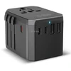 SBS Universal GaN Travel Adapteris 70W 3xUSB-C 2xUSB-A with Case - Juodas